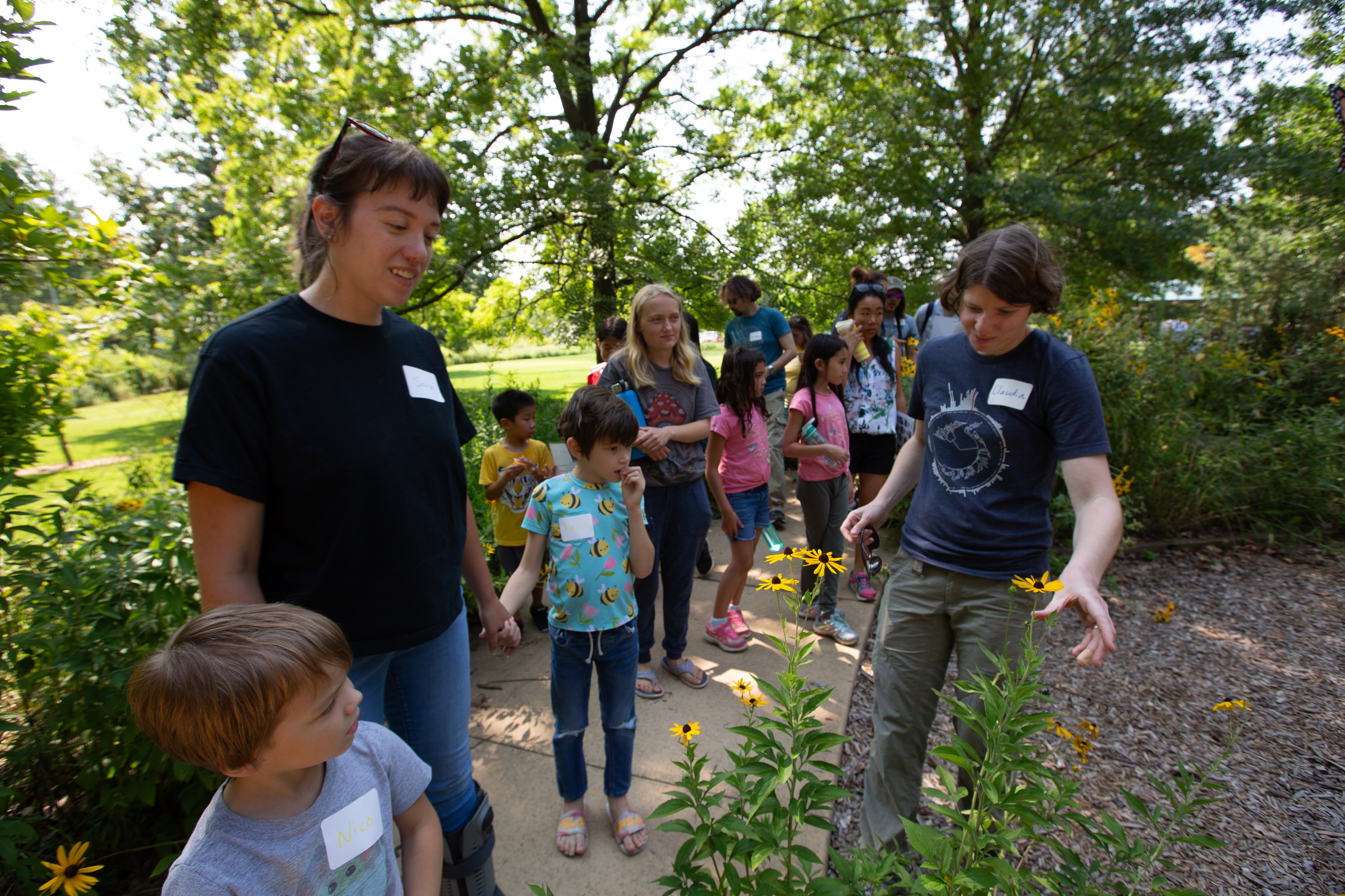 Guided outdoor walk for the Bees event, Anita Purves Nature Center