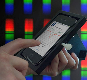 Cradle turns smartphone into handheld biosensor