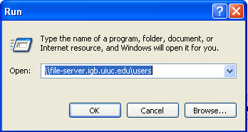 Photo of Run Dialog Box