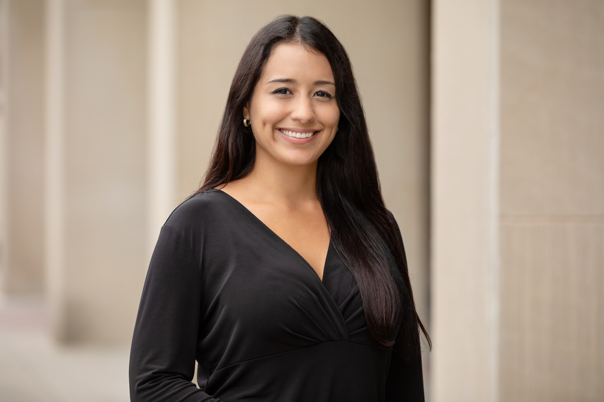 With her colleagues, graduate student Patricia Cintora examined how women with infants up to 18 months old respond to intimate partner violence.
