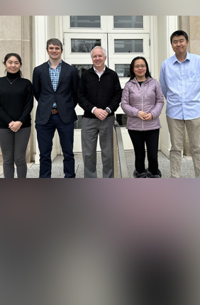 OLLI will be partnering with different Illinois researchers for the new course. From left: Yang Zhao, Andrew Smith, Brian Cunningham, Hong Jin , and Xing Wang.