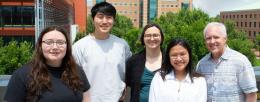 Pictured left to right: Skye Shepherd, Han Keun Lee, Amanda Bacon, My Thi Tra Nguyen, and Brian Cunningham