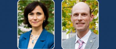 Zeynep Madak-Erdogan (left) and Erik Nelson / Cancer Center at Illinois