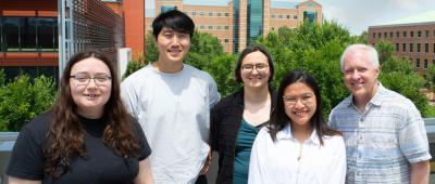 Pictured left to right: Skye Shepherd, Han Keun Lee, Amanda Bacon, My Thi Tra Nguyen, and Brian Cunningham