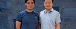 Left to right: Yang Bo and Hua Wang
