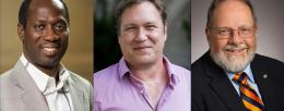 Illinois professors Isaac Cann, left, Stephan Link and Matthew Wheeler were elected Fellows of the American Association for the Advancement of Science. 