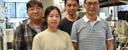 From left to right: Shih-I (Harry) Tan, Zhixin Zhu, Hao Xu, Huimin Zhao. 
