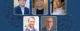 research members, clockwise from top left: Hua Wang, Shuming Nie, Fan Lam, Timothy Fan, Matthew Berry