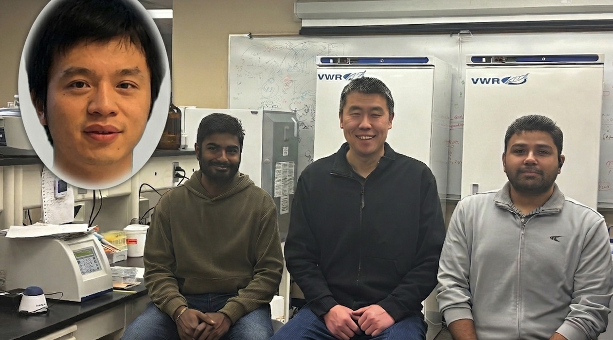 Left to right: Tingjie Song, Dhanush Gandavadi, Xing Wang, and Abhisek Dwivedy