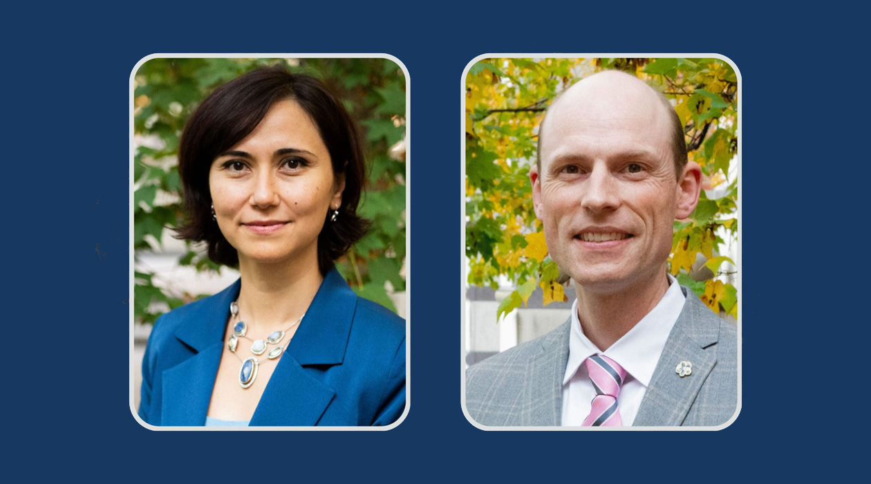 Zeynep Madak-Erdogan (left) and Erik Nelson / Cancer Center at Illinois