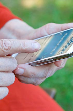 The smartphone app, MoveSense, monitors cardiopulmonary patients by analyzing the way they walk to predict their oxygen saturation level, without the need for a pulse oximeter.