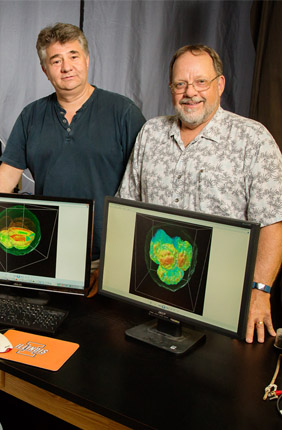Marcello Rubessa, Gabriel Popescu and Matthew B. Wheeler teamed up to produce 3-D images of live cattle embryos that could help determine embryo viability before in vitro fertilization in humans.