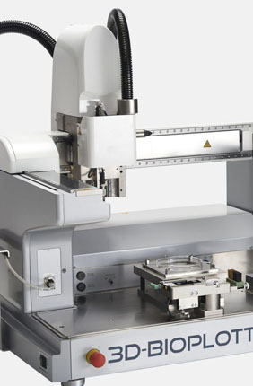 EnvisionTEC 3D-Bioplotter, a bioprinting system that is essentially a 3D printer for tissues. 