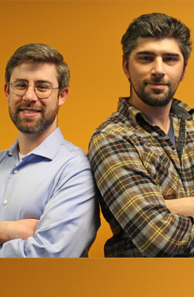 Co-founders Joe Peterson, left, and John Cole, Jr. of SimBioSys, Inc.