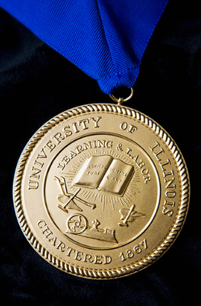 University of Illinois President Tim Killeen on Monday honored 28 key leaders of the system’s COVID-19 response with the Presidential Medallion, including 10 from the IGB