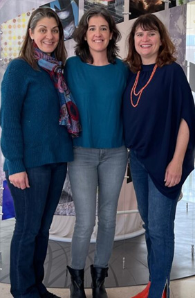 University of Illinois Urbana-Champaign research team, from left, Kim Selting, Sara Pedron-Haba, and Catherine Best-Popescu, are recipients of grants from the Cancer Center at Illinois (CCIL) and the Elsa U. Pardee Foundation