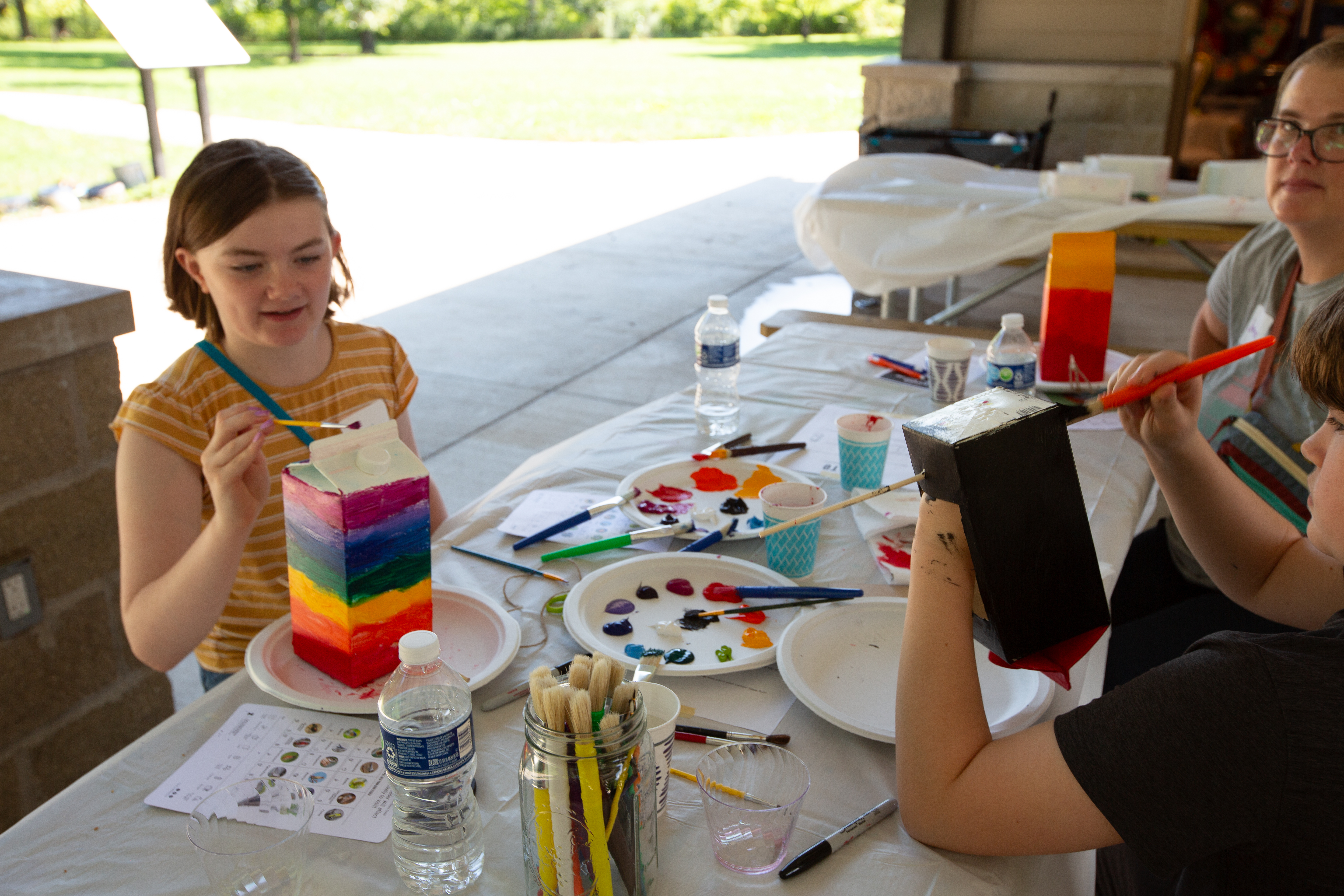 Crafts table for the Birds event, Anita Purves Nature Center