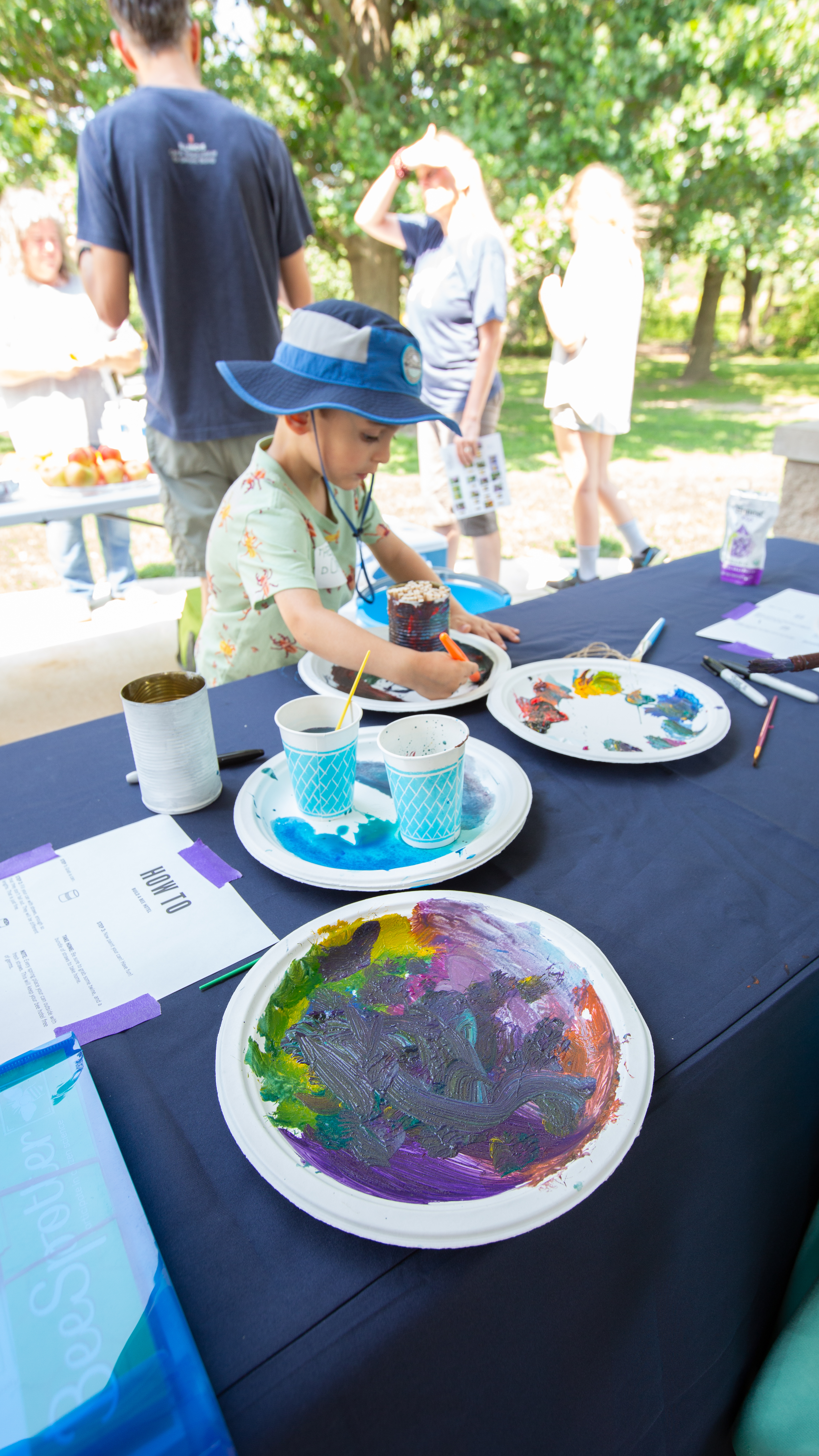 Crafts table for the Bees event, Anita Purves Nature Center