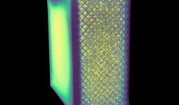 1x2x2 cm^3 cube of a manufactured 316 stainless steel block