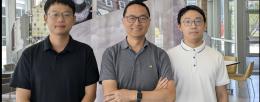 Pictured from left: researcher Yi Zhou, Professor Huimin Zhao, researcher Yifei Ge