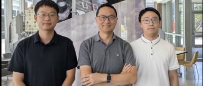 Pictured from left: researcher Yi Zhou, Professor Huimin Zhao, researcher Yifei Ge