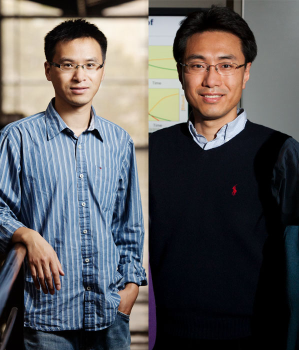 Ting Lu, an associate professor of bioengineering, and Yong-Su Jin, a professor of food microbiology