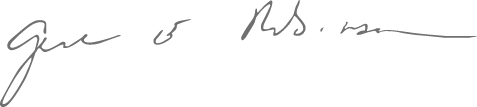 Gene E. Robinson Signature