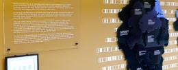 The Roots of Genomics installation highlights moments from the history of the field of genomics, with efforts towards promoting the contributions of historically underserved individuals. 