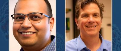 Ratnakar Singh, research assistant professor of comparative biosciences, and Michael Spinella (ACPP/EIRH), professor of comparative biosciences,