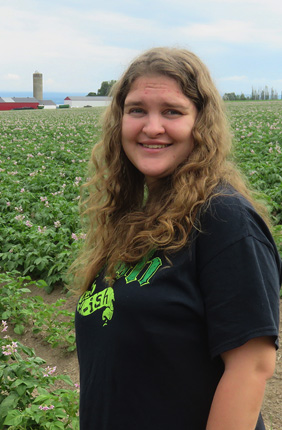 Victoria Kramer is a Field and Greenhouse Technician at the RIPE High-Throughput Phenotyping Facility where she helps with the day-to-day upkeep of the plants. “I believe in getting it done and getting it done right. The researchers rely on me to accurately get the seeds into the correct vials. Their research results, and careers are based on my work.”