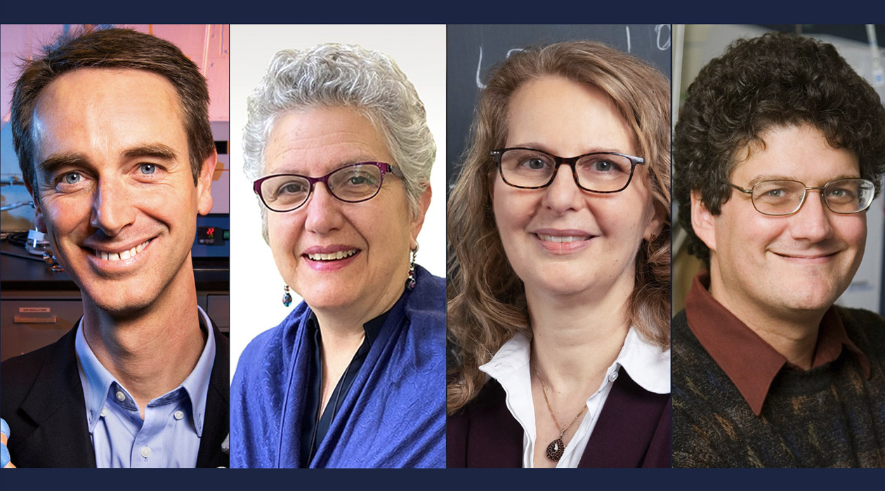 The four new members are, from left: Paul Braun, Antoinette Burton, Aida El-Khadra and Jonathan Sweedler. Photos courtesy University of Illinois Urbana-Champaign