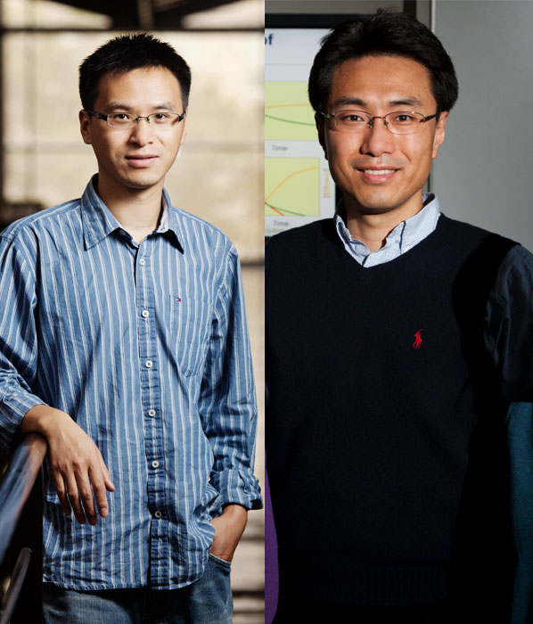 Ting Lu, an associate professor of bioengineering, and Yong-Su Jin, a professor of food microbiology
