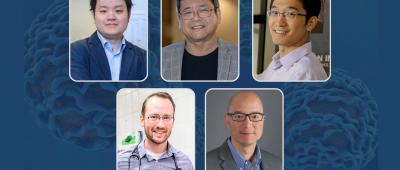 research members, clockwise from top left: Hua Wang, Shuming Nie, Fan Lam, Timothy Fan, Matthew Berry